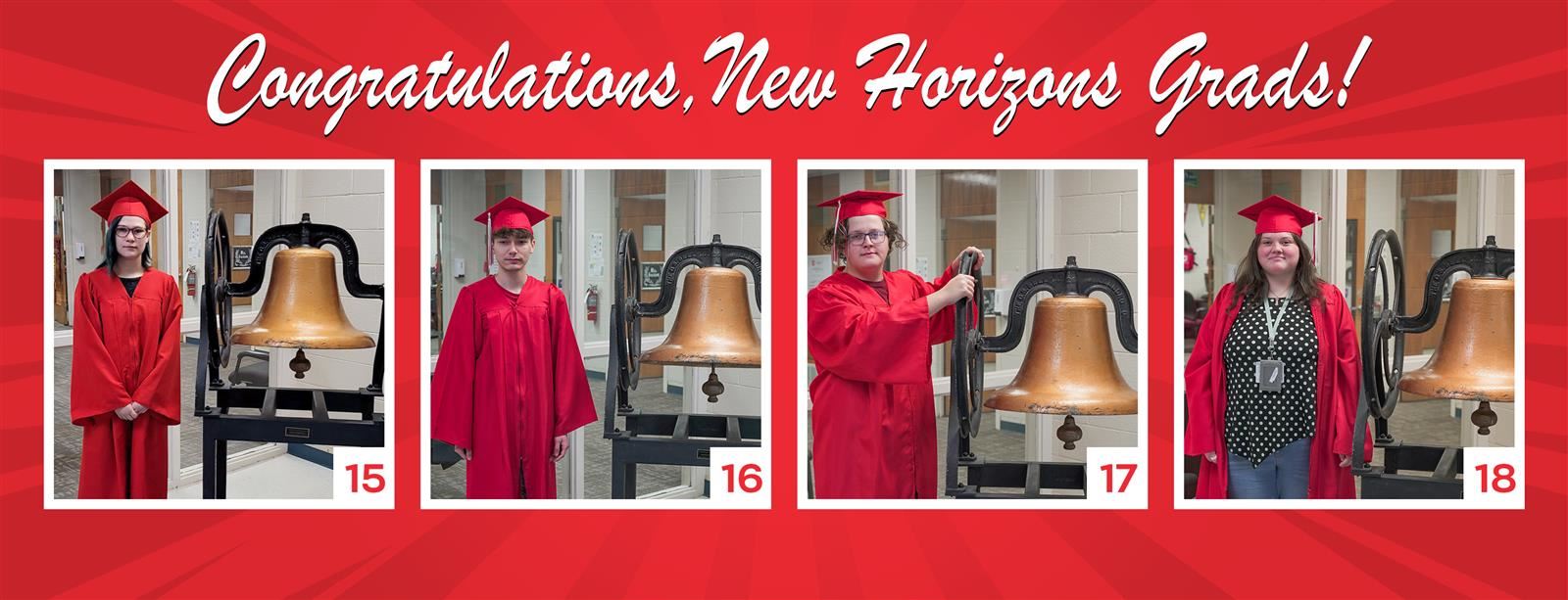 Four NHHS Graduates Ring the Bell on the Same Day